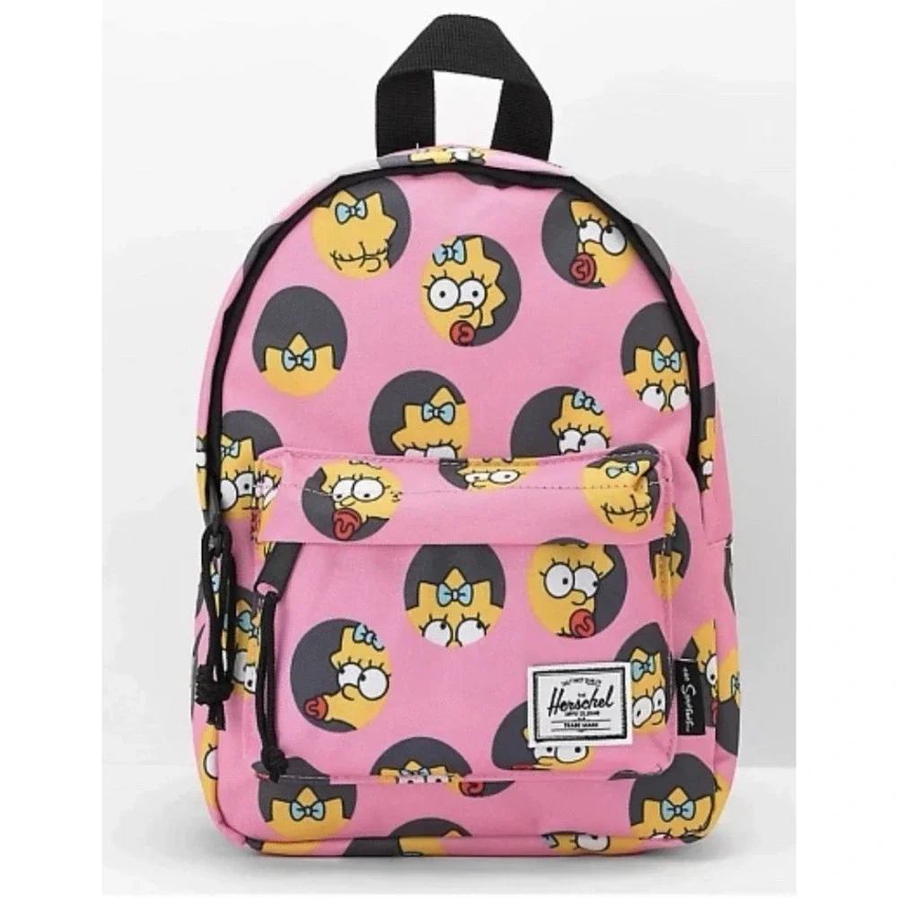 Herschel Supply Co. x The Simpsons Maggie Classic Mini Backpack Pink Print